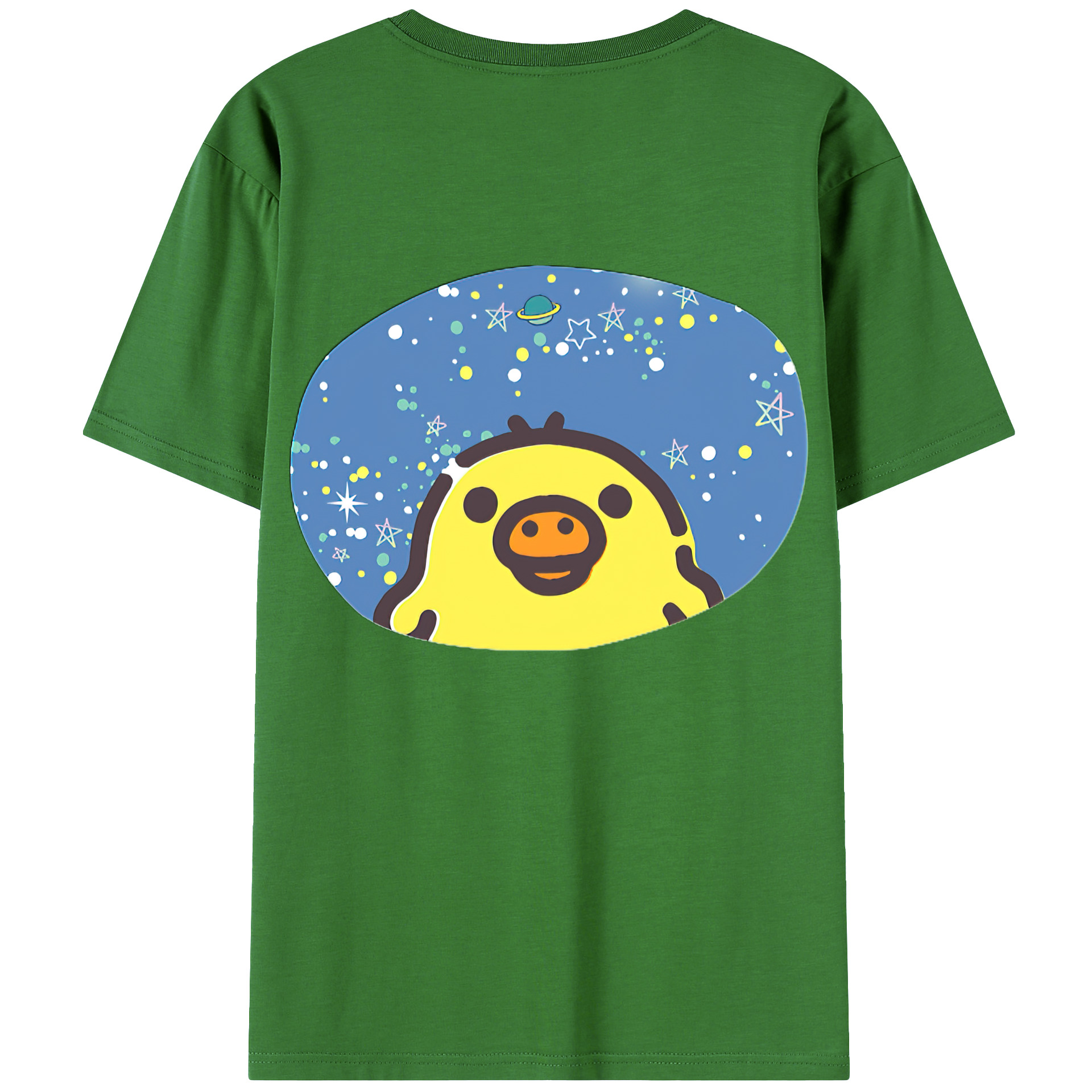 （画像用） リラックマ リラックマ キイロイトリ Rilakkuma Korilakkuma Kiiroitori レディース半袖Tシャツ(バックプリント)